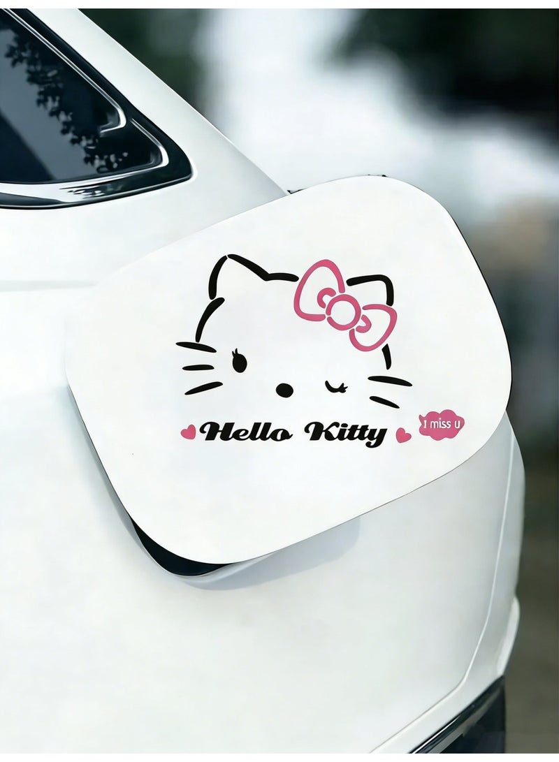 Hello Kitty car stickers, self-adhesive PVC stickers, suitable for decorating cars, motorcycles, doors, laptops, and more. - Image 1